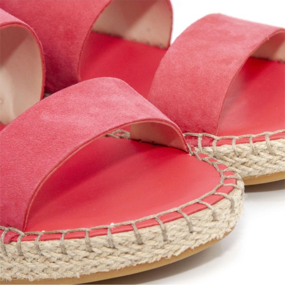 Cole Haan Cloudfeel Espadrille Red Sandals Flats - Picture 6 of 11